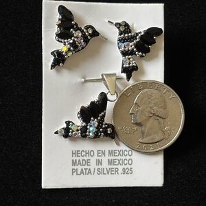 Sterling Silver Hummingbird set